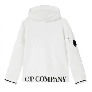 C.P Company  Boys Logo Hoodie White - 4Y WHITE