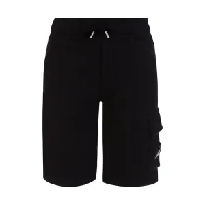 C.P Company - Boys Fleece Goggle Shorts Black - 4Y BLACK