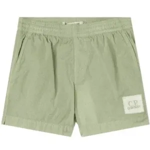 C.p Company Boys Logo Shorts Green - 12Y GREEN