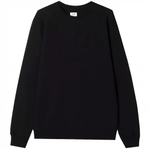 C.P Company Boys Engraved Logo Sweater Black - 10Y BLACK