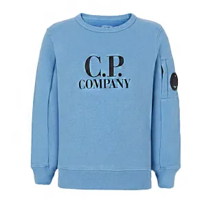 C.P Company - Boys Lens Sweatshirt Blue - 10Y BLUE