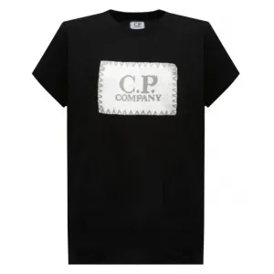 C.P Company Boys Total Eclipse Logo T-shirt Black - 10Y BLACK
