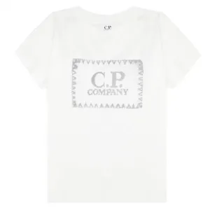 C.P Company Boys Total Eclipse Logo T-shirt White - 10Y WHITE