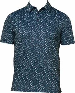 Callaway Mens All Over Drinks Novelty Print Polo Peacoat S