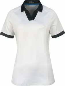 Callaway Womens Short Sleeve V-Placket Colourblock Polo Brilliant White 2XL