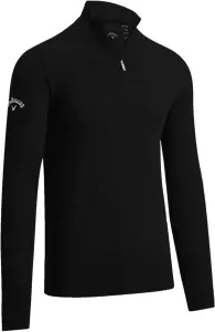 Callaway 1/4 Zipped Mens Merino Sweater Black Onyx L