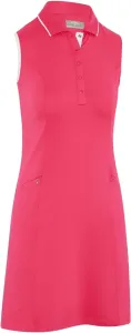 Callaway Womens Sleeveless Dress With Snap Placket Pink Peacock XL