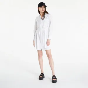 Calvin Klein Jeans Belted Easy Shirt Dress Bright White #224061