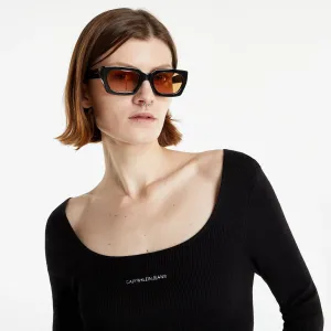 Calvin Klein Jeans Micro Branding Sweater Dress Ck Black #1635710