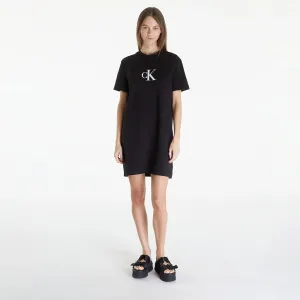 Calvin Klein Jeans Satin Ck T-Shirt Dress Black #3115703