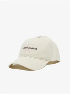 Cream women's cap Calvin Klein - unisex