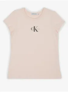 Light pink girly T-shirt Calvin Klein Jeans - Girls