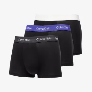 Calvin Klein Cotton Stretch Classic Fit Low Rise Trunk 3-Pack Black/ Off White/ Black/ Purple #2511748