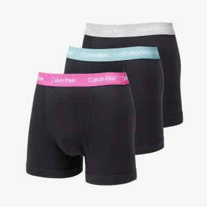 Calvin Klein Cotton Stretch Classic Fit Trunk 3-Pack Black/ Wild Aster/ Grey Heather/ Artic Green WB #2651627