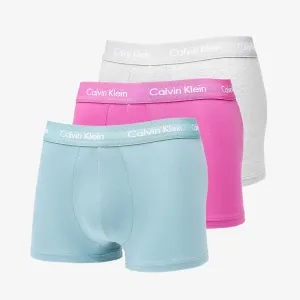 Calvin Klein Cotton Stretch Low Rise Trunk 3-Pack Wild Aster/ Grey Heather/ Artic Green #2651621