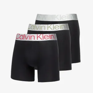 Calvin Klein Reconsidered Steel Cotton Boxer Brief 3-Pack Black/ Grey Heather #3002597