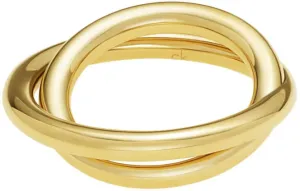 Calvin Klein Anello in acciaio placcato in oro Continue KJ0EJR1001 52 mm