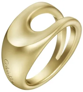 Calvin Klein Anello lussuoso placcato oro Shade KJ3YJR1101 52 mm