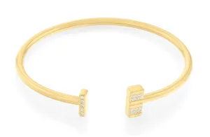 Calvin Klein Bracciale moderno resistente con cristalli placcato oro 35000368