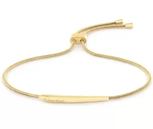 Calvin Klein Bracciale raffinato placcato oro Elongated Drops 35000342