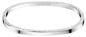 Calvin Klein Bracciale rigido in acciaio con cristalli Hook KJ06MD04040 5,4 x 4,3 cm - XS #502476