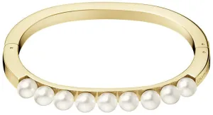 Calvin Klein Bracciale rigido placcato in oro con perle Circling KJAKJD14010 5,4 x 4,3 cm - XS