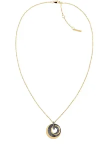 Calvin Klein Collana di lusso in acciaio placcato oro con cristalli 35000158
