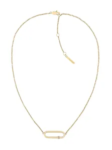 Calvin Klein Collana fine placcata in oro con cristalli 35000186