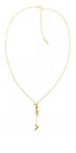 Calvin Klein Collana placcata in oro con cristalli 35000232