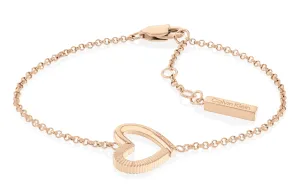 Calvin Klein Delicato bracciale in bronzo con cuore Minimalist Hearts 35000389