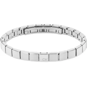 Calvin Klein Elegante bracciale in acciaio da uomo Architectural 35000488