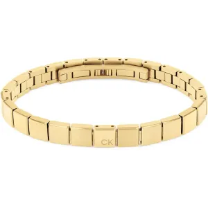 Calvin Klein Elegante bracciale placcato in oro da uomo Architectural 35000489