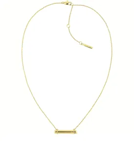 Calvin Klein Elegante collana placcata in oro Elongated Linear 35000015