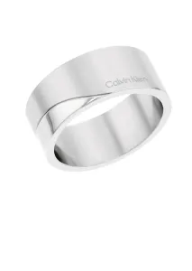 Calvin Klein Elegante anello in acciaio Minimal Circular 35000198 54 mm