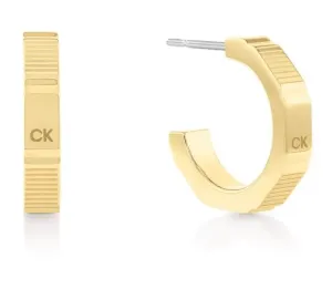 Calvin Klein Eleganti orecchini a cerchio in acciaio Essential 35000403