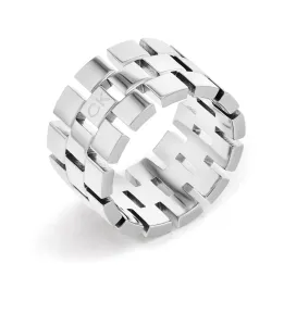 Calvin Klein Lussuoso anello in acciaio Geometric 35000324 54 mm
