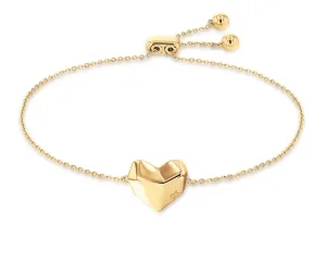 Calvin Klein Romantico bracciale placcato in oro con cuore In Love 35000039