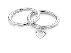Calvin Klein Romantico set di anelli in acciaio Captivate 35000328 52 mm