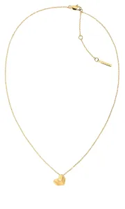 Calvin Klein Romantica collana placcata oro con cuore In Love 35000036