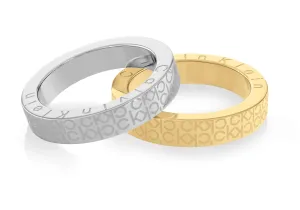Calvin Klein Set di anelli eleganti in acciaio Iconic for Her 35000444 52 mm