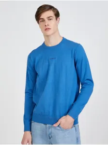 Blue Men Sweatshirt Essential Calvin Klein Jeans - Men #1009470