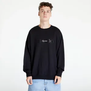 Black Mens Oversize Sweatshirt Calvin Klein Underwear - Men #251973