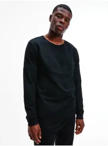 Black Mens Sweatshirt Calvin Klein Gloss Lounge Jeans - Men