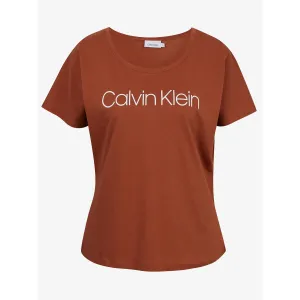 Calvin Klein T-Shirt Core Logo Open Neck - Women #195286
