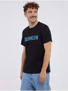 Black men's T-shirt with Calvin Klein Underwear inscription - Men #1998860