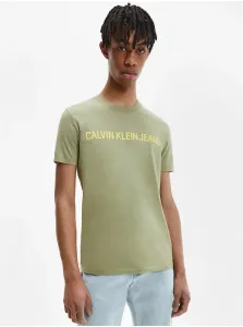 Light green men's T-shirt Calvin Klein Jeans - Men #1401775