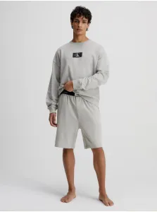 Light grey men's brindle sweatshirt Calvin Klein Underwear - Men #2825556