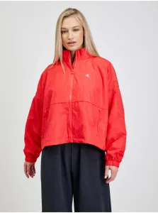 Red Women's Loose Jacket with Calvin Klein Jeans Prints - Women #800166