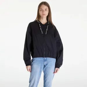 Calvin Klein Jeans Logo Drawstring Windbreaker Black #3115735
