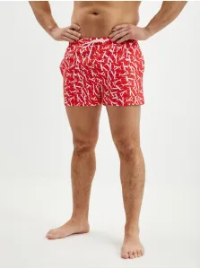 Calvin Klein Underwear Red Men's Patterned Swimsuit - Men's #2781910